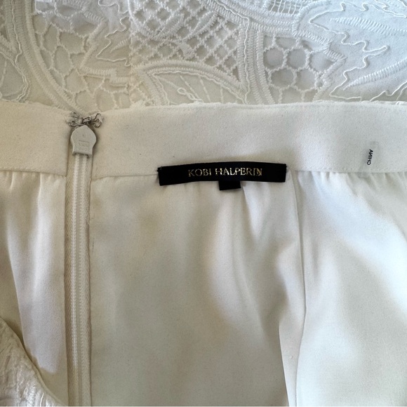Luxe Kobi Halperin Nala white lace pencil skirt 8 - Picture 9 of 12